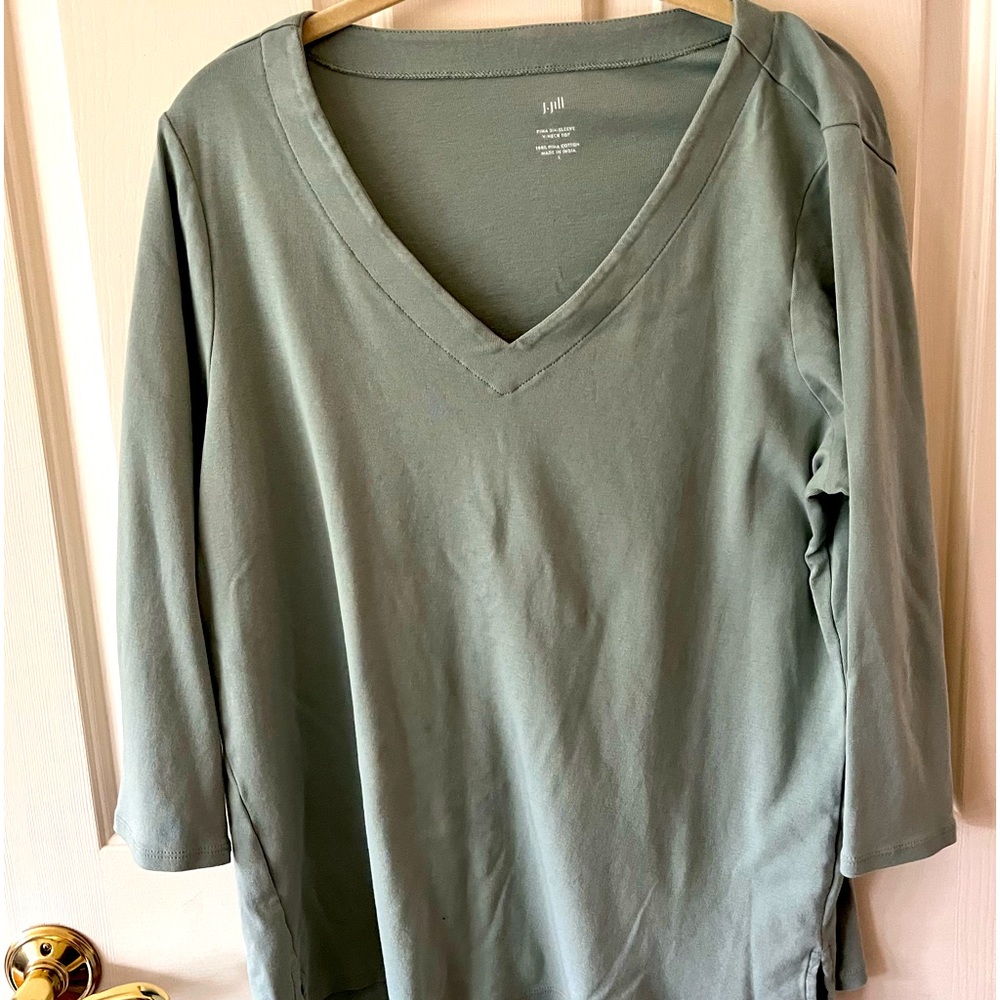 J. Jill - Vee Neck Tunic Top - Large